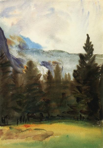 Watercolor, 1908, private collection
